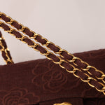 Ultra - Rare Chanel 1998 Embroidered Camellia Small Classic Flap 24k GP - FashioNica