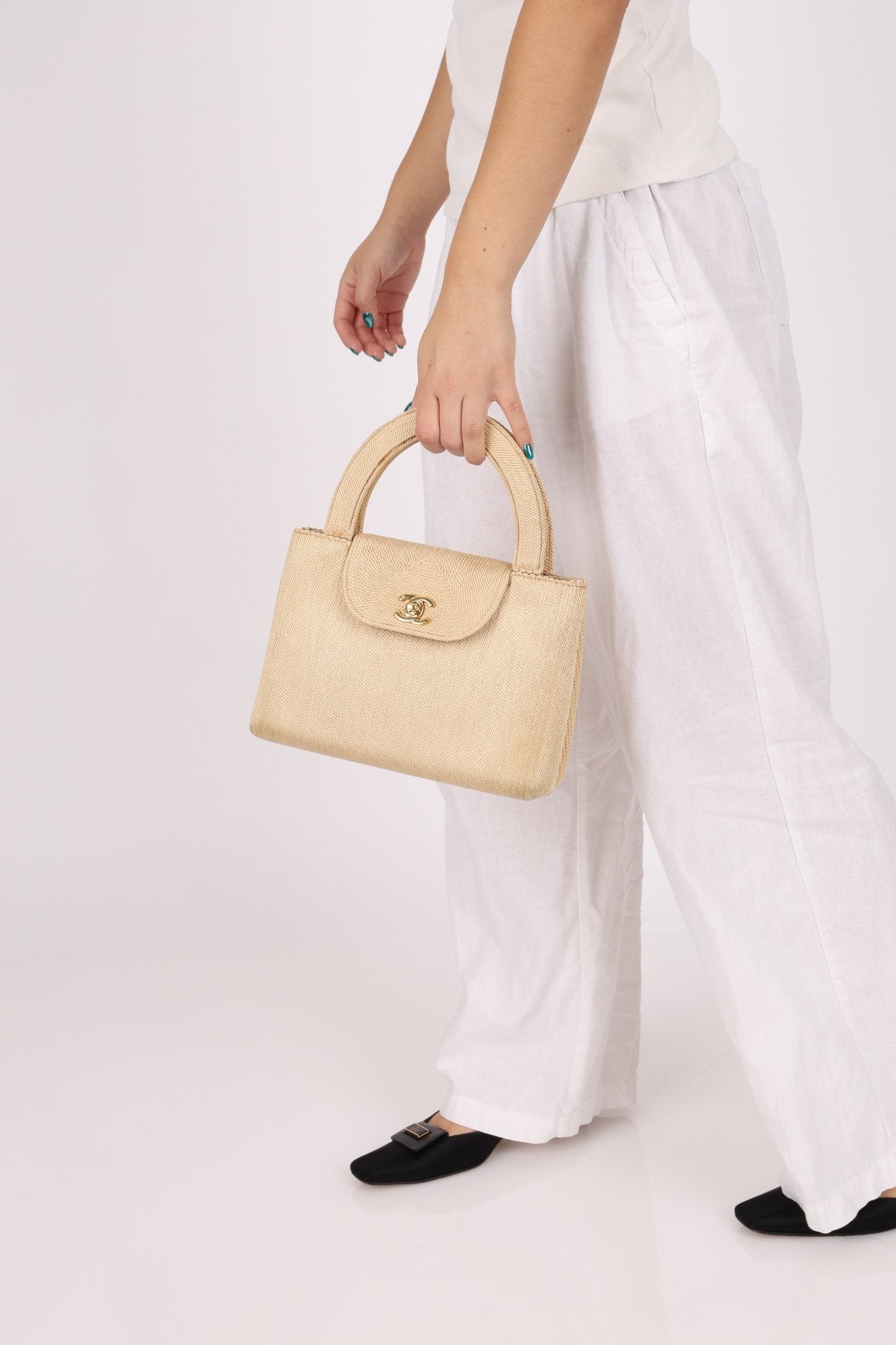 Ultra - Rare Chanel 1998 Vintage Cruise Rope Kelly 24K GP - FashioNica