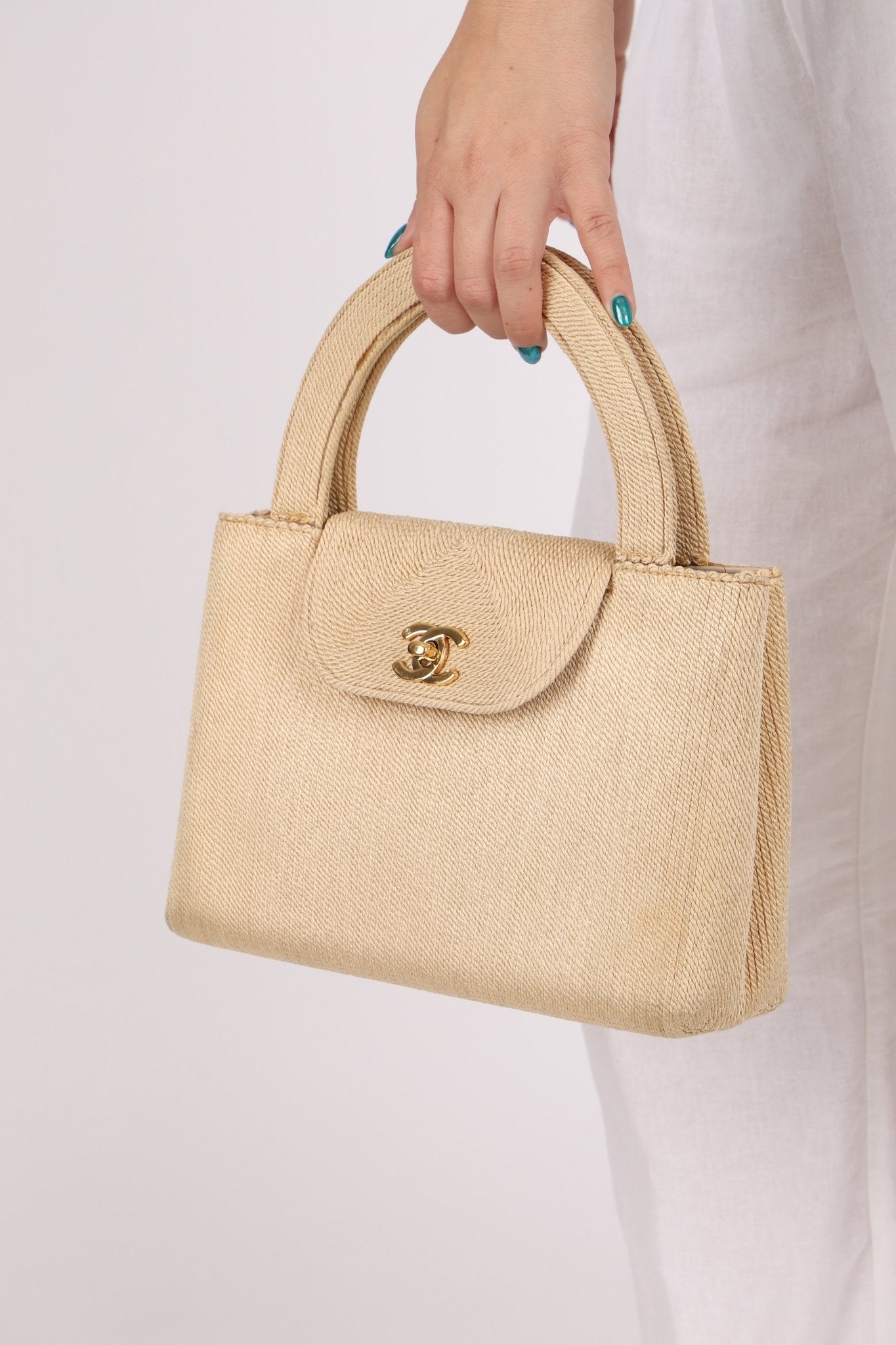 Ultra - Rare Chanel 1998 Vintage Cruise Rope Kelly 24K GP - FashioNica