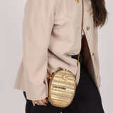 Ultra - Rare Chanel 19A Metallic Tweed & Sequin Paris - Egypt Camera Case - FashioNica