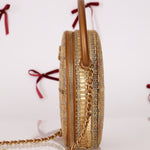 Ultra - Rare Chanel 19A Metallic Tweed & Sequin Paris - Egypt Camera Case - FashioNica