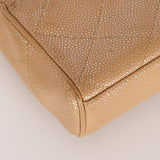 Ultra - Rare Chanel 2001 Iridescent Caviar Mini Half Flap - FashioNica