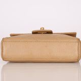 Ultra - Rare Chanel 2001 Iridescent Caviar Mini Half Flap - FashioNica