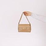 Ultra - Rare Chanel 2001 Iridescent Caviar Mini Half Flap - FashioNica