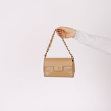 Ultra - Rare Chanel 2001 Iridescent Caviar Mini Half Flap - FashioNica