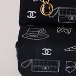 Ultra - Rare Chanel 2002 Canvas Icons Classic Medium Double Flap - FashioNica