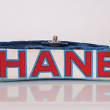 Ultra - Rare Chanel 2002 Denim Surf Line Flap Bag - FashioNica