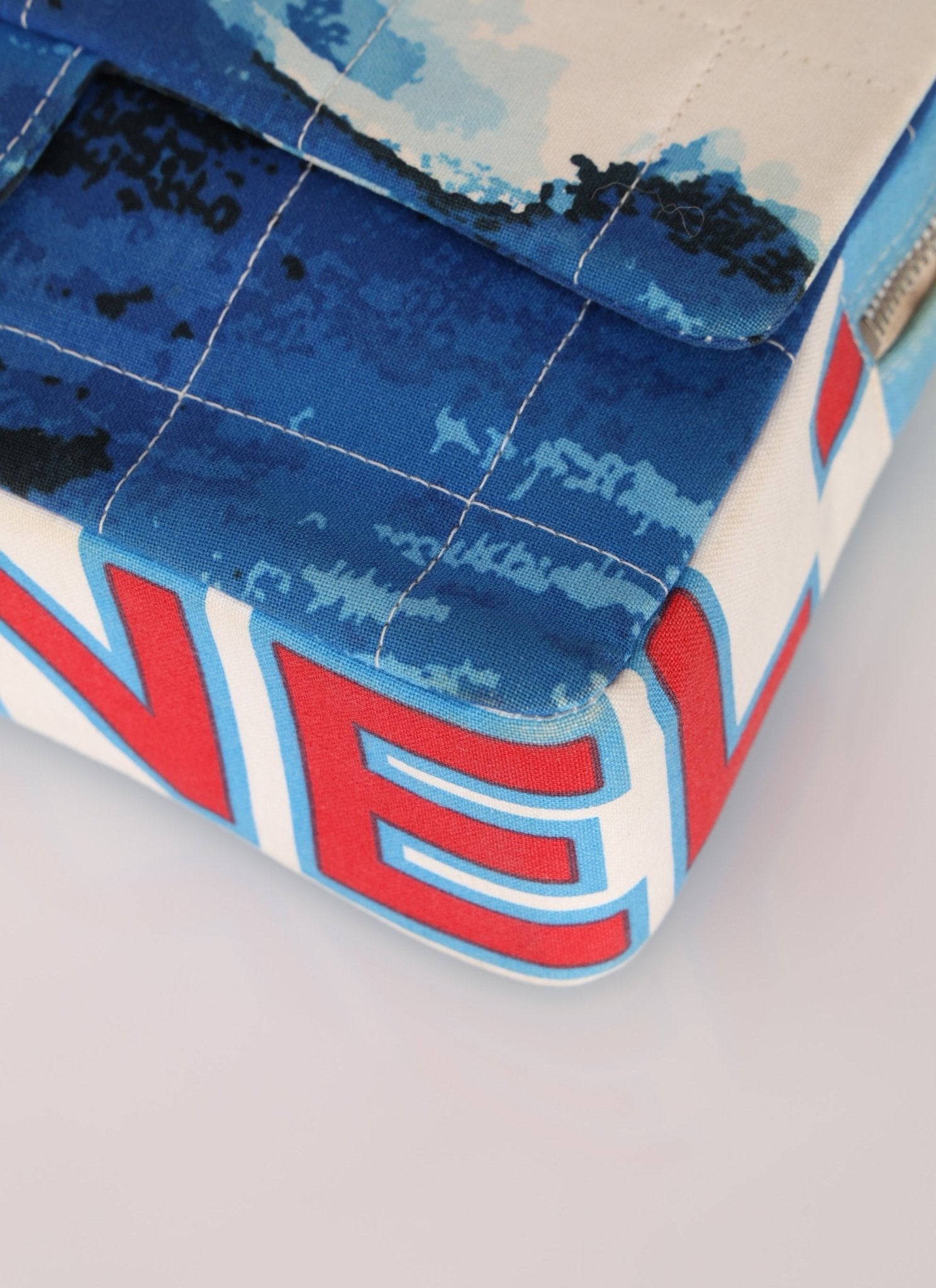 Ultra - Rare Chanel 2002 Denim Surf Line Flap Bag - FashioNica