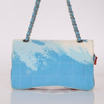 Ultra - Rare Chanel 2002 Denim Surf Line Flap Bag - FashioNica