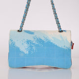 Ultra - Rare Chanel 2002 Denim Surf Line Flap Bag - FashioNica