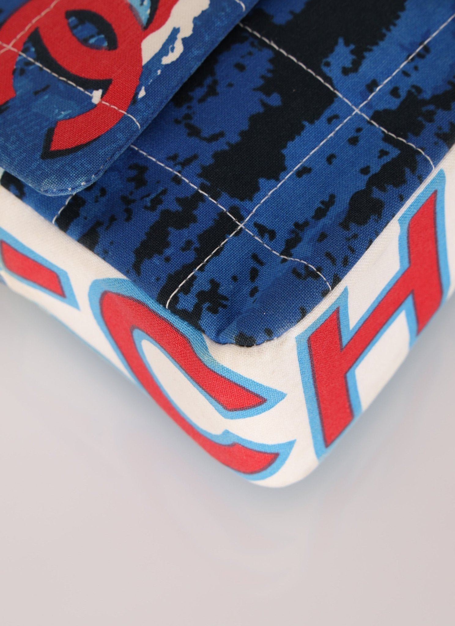 Ultra - Rare Chanel 2002 Denim Surf Line Flap Bag - FashioNica