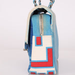 Ultra - Rare Chanel 2002 Denim Surf Line Flap Bag - FashioNica