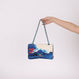 Ultra - Rare Chanel 2002 Denim Surf Line Flap Bag - FashioNica