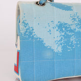 Ultra - Rare Chanel 2002 Denim Surf Line Flap Bag - FashioNica