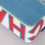 Ultra - Rare Chanel 2002 Denim Surf Line Flap Bag - FashioNica