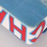 Ultra - Rare Chanel 2002 Denim Surf Line Flap Bag - FashioNica