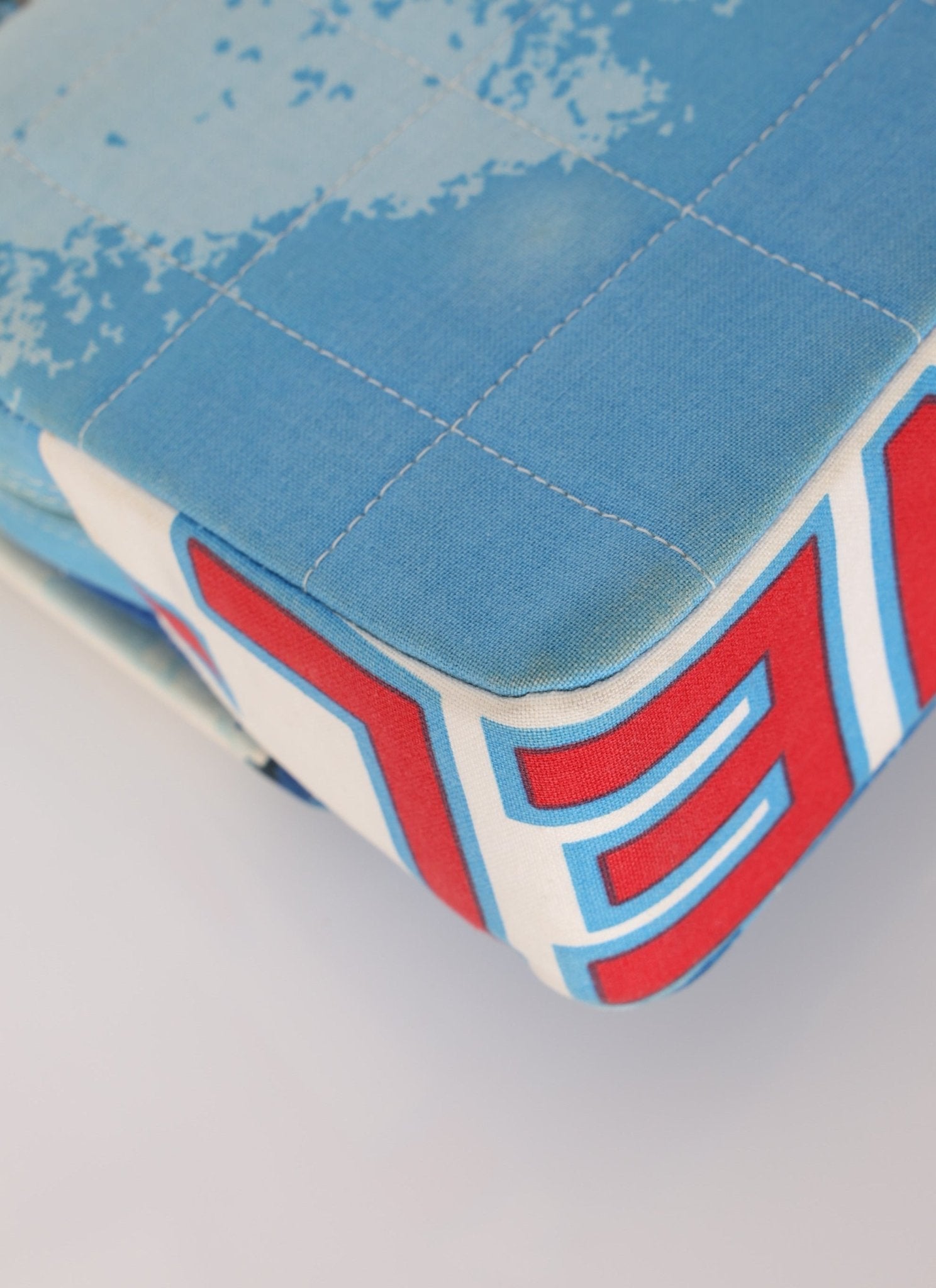 Ultra - Rare Chanel 2002 Denim Surf Line Flap Bag - FashioNica