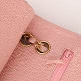 Ultra - Rare Chanel 2003 Caviar Rose Sakura Small Double Flap 24K GP - FashioNica