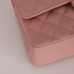 Ultra - Rare Chanel 2003 Caviar Rose Sakura Small Double Flap 24K GP - FashioNica