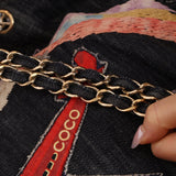 Ultra - Rare Chanel 2006 Airplane Denim Chain Shopping Tote - FashioNica