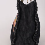 Ultra - Rare Chanel 2006 Airplane Denim Chain Shopping Tote - FashioNica