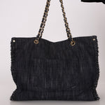 Ultra - Rare Chanel 2006 Airplane Denim Chain Shopping Tote - FashioNica