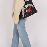 Ultra - Rare Chanel 2006 Airplane Denim Chain Shopping Tote - FashioNica