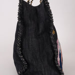 Ultra - Rare Chanel 2006 Airplane Denim Chain Shopping Tote - FashioNica