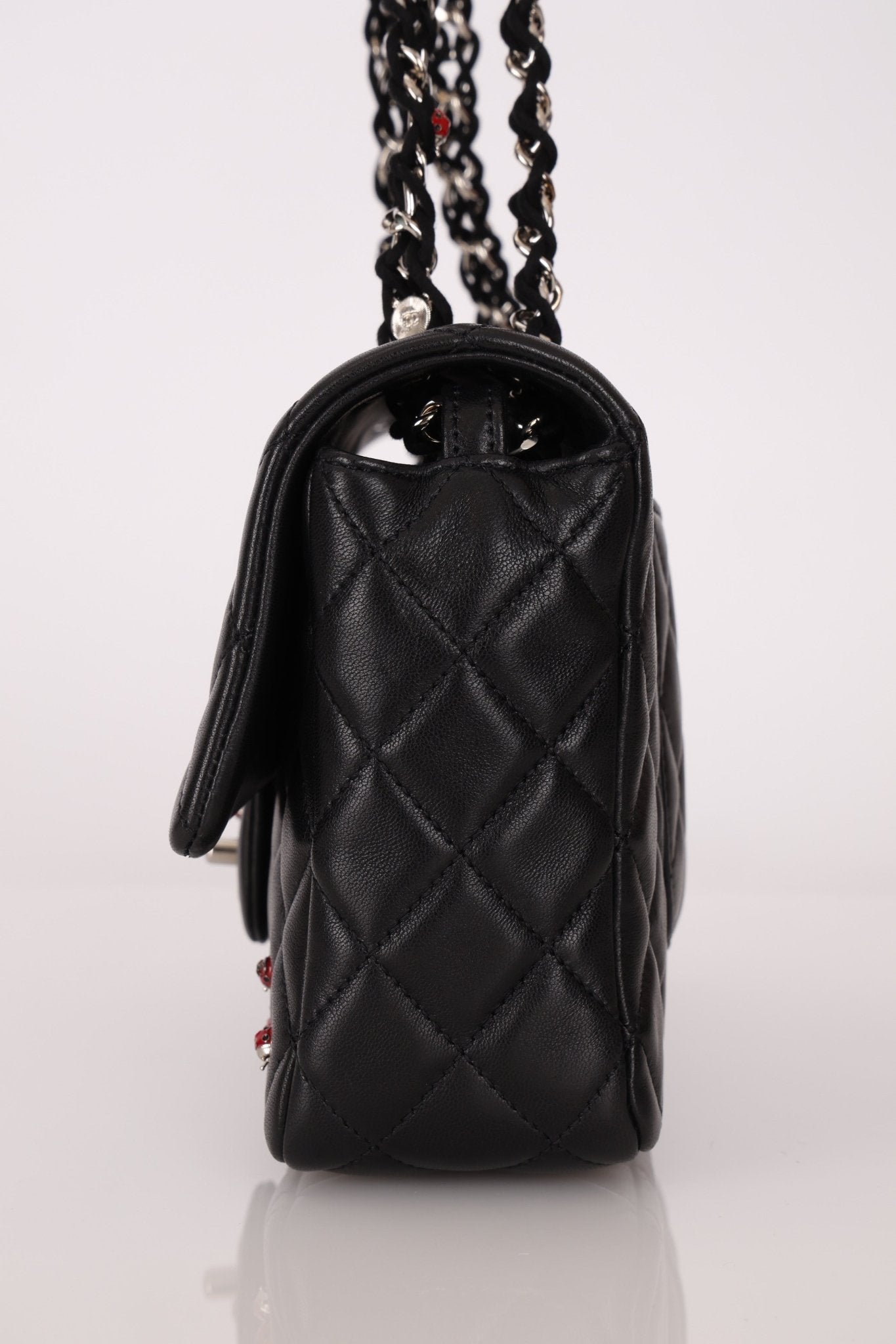 Ultra - Rare Chanel 2011 Lambskin Classic Medium Lady Bug Single Flap - FashioNica