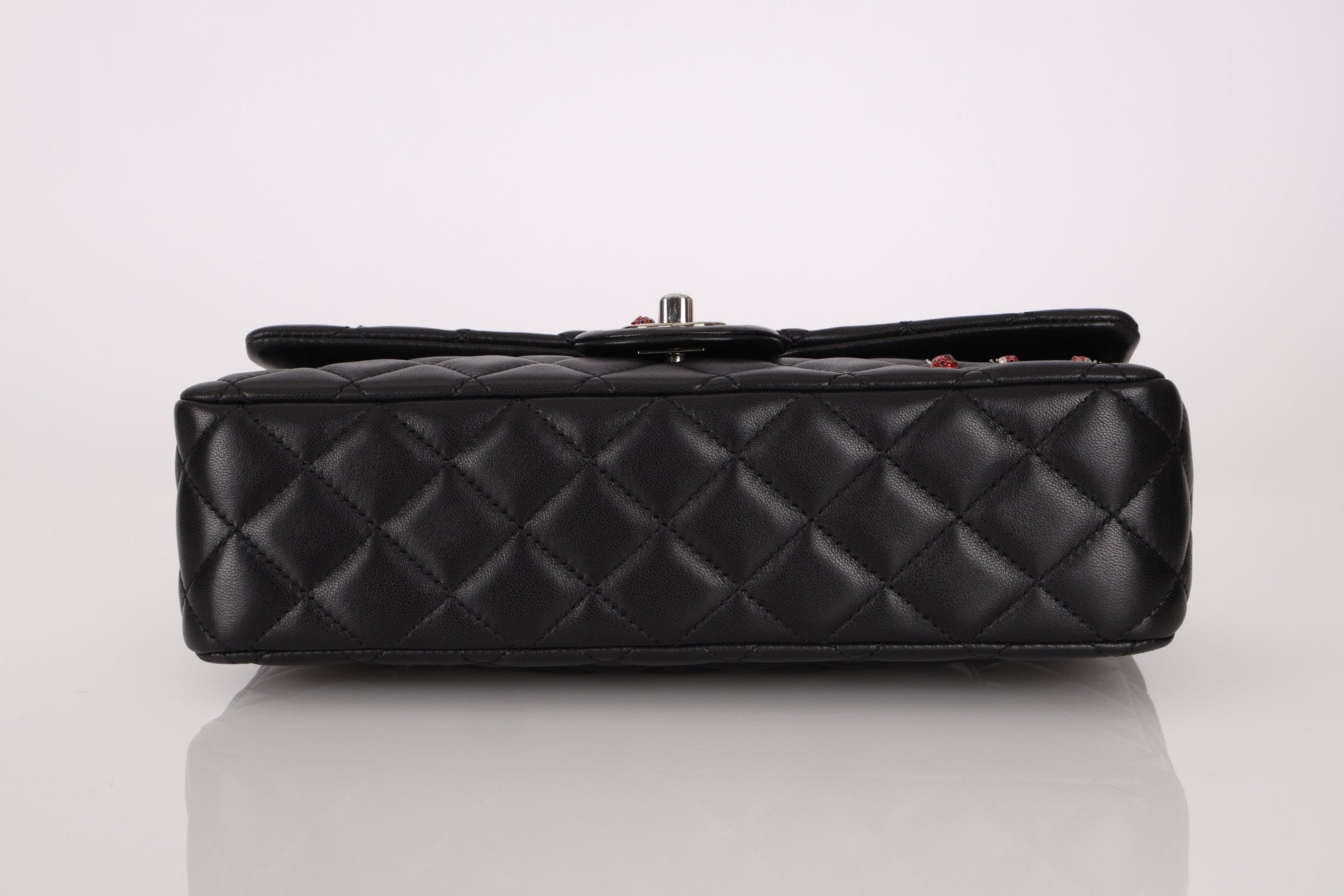 Ultra - Rare Chanel 2011 Lambskin Classic Medium Lady Bug Single Flap - FashioNica