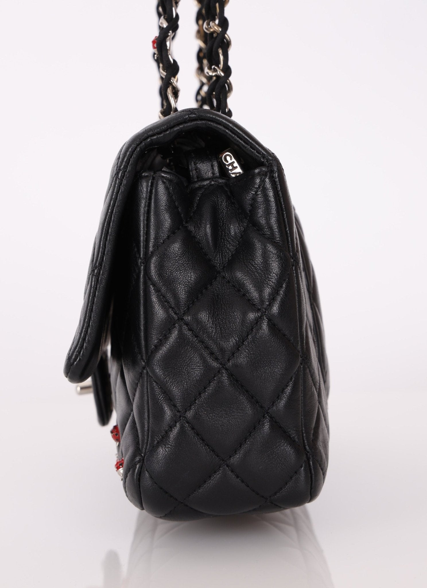 Ultra - Rare Chanel 2011 Lambskin Ladybug Classic Flap Bag - FashioNica