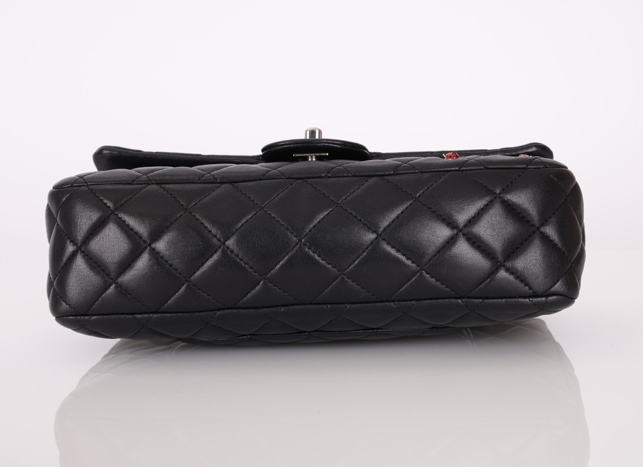 Ultra - Rare Chanel 2011 Lambskin Ladybug Classic Flap Bag - FashioNica