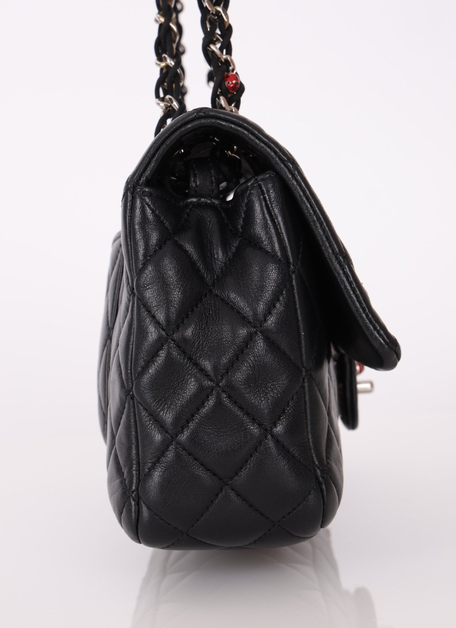 Ultra - Rare Chanel 2011 Lambskin Ladybug Classic Flap Bag - FashioNica