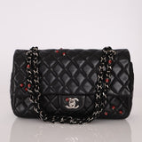 Ultra - Rare Chanel 2011 Lambskin Ladybug Medium Classic Flap Bag - FashioNica
