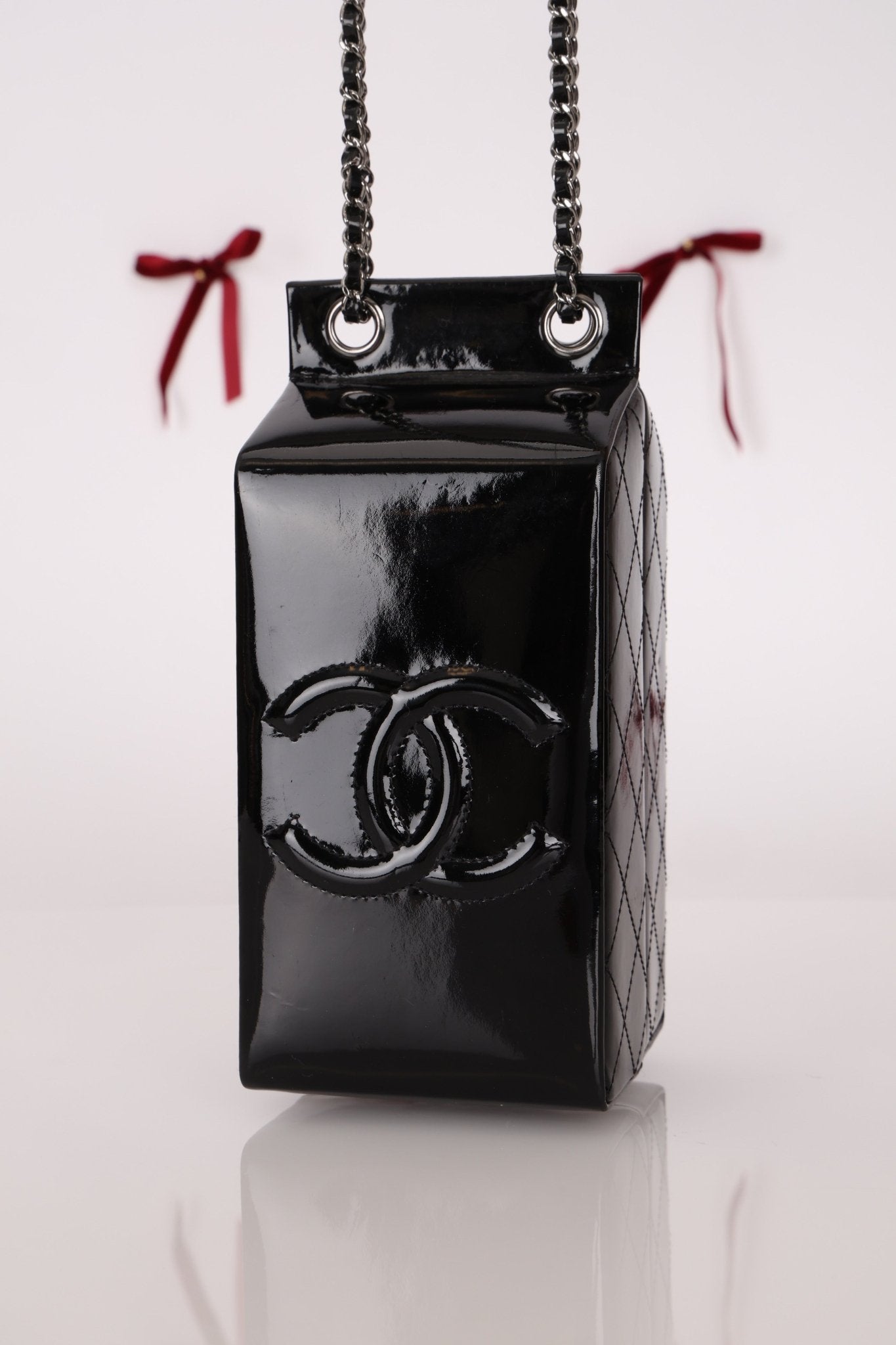 Ultra - Rare Chanel 2014 Patent Milk Carton Bag - FashioNica