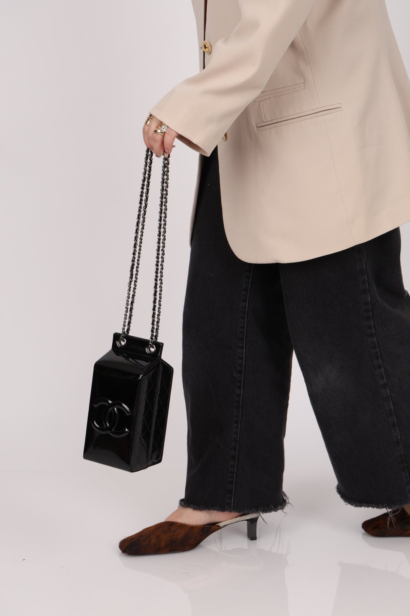 Ultra - Rare Chanel 2014 Patent Milk Carton Bag - FashioNica