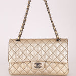 Ultra - Rare Chanel 2015 Metallic Gold Beaded Paris - Dubai Double Flap - FashioNica