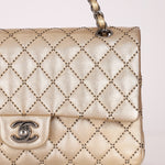 Ultra - Rare Chanel 2015 Metallic Gold Beaded Paris - Dubai Double Flap - FashioNica