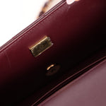 Ultra - Rare Chanel 2024 Bordeaux Lambskin Mini Rectangular Rose Gold Hardware Flap Bag - FashioNica