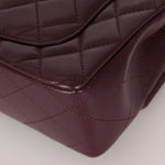 Ultra - Rare Chanel 2024 Bordeaux Lambskin Mini Rectangular Rose Gold Hardware Flap Bag - FashioNica