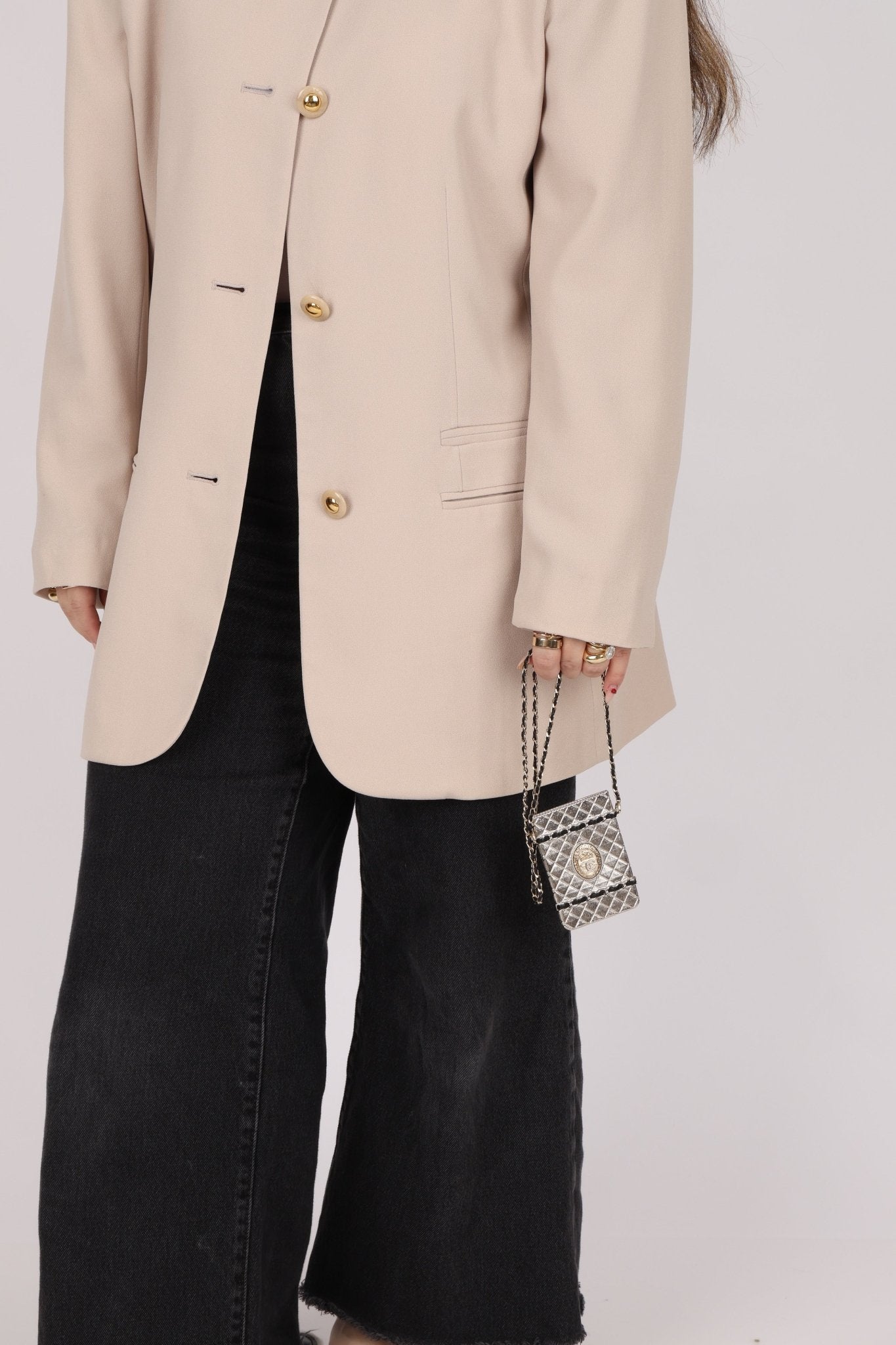 Ultra - Rare Chanel Metal Cardholder on Chain - FashioNica