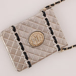 Ultra - Rare Chanel Metal Cardholder on Chain - FashioNica