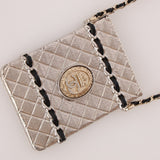 Ultra - Rare Chanel Metal Cardholder on Chain - FashioNica