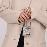 Ultra - Rare Chanel Metal Cardholder on Chain - FashioNica