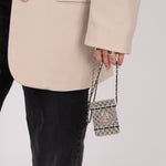 Ultra - Rare Chanel Metal Cardholder on Chain - FashioNica