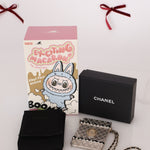 Ultra - Rare Chanel Metal Cardholder on Chain - FashioNica