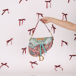 Ultra - Rare Dior 2020 "Dior in Lights" Sequin Beaded Saddle Bag - FashioNica