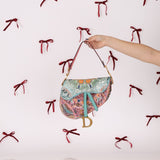 Ultra - Rare Dior 2020 "Dior in Lights" Sequin Beaded Saddle Bag - FashioNica