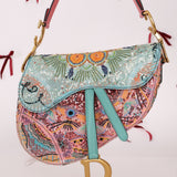 Ultra - Rare Dior 2020 "Dior in Lights" Sequin Beaded Saddle Bag - FashioNica