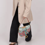 Ultra - Rare Dior 2020 "Dior in Lights" Sequin Beaded Saddle Bag - FashioNica